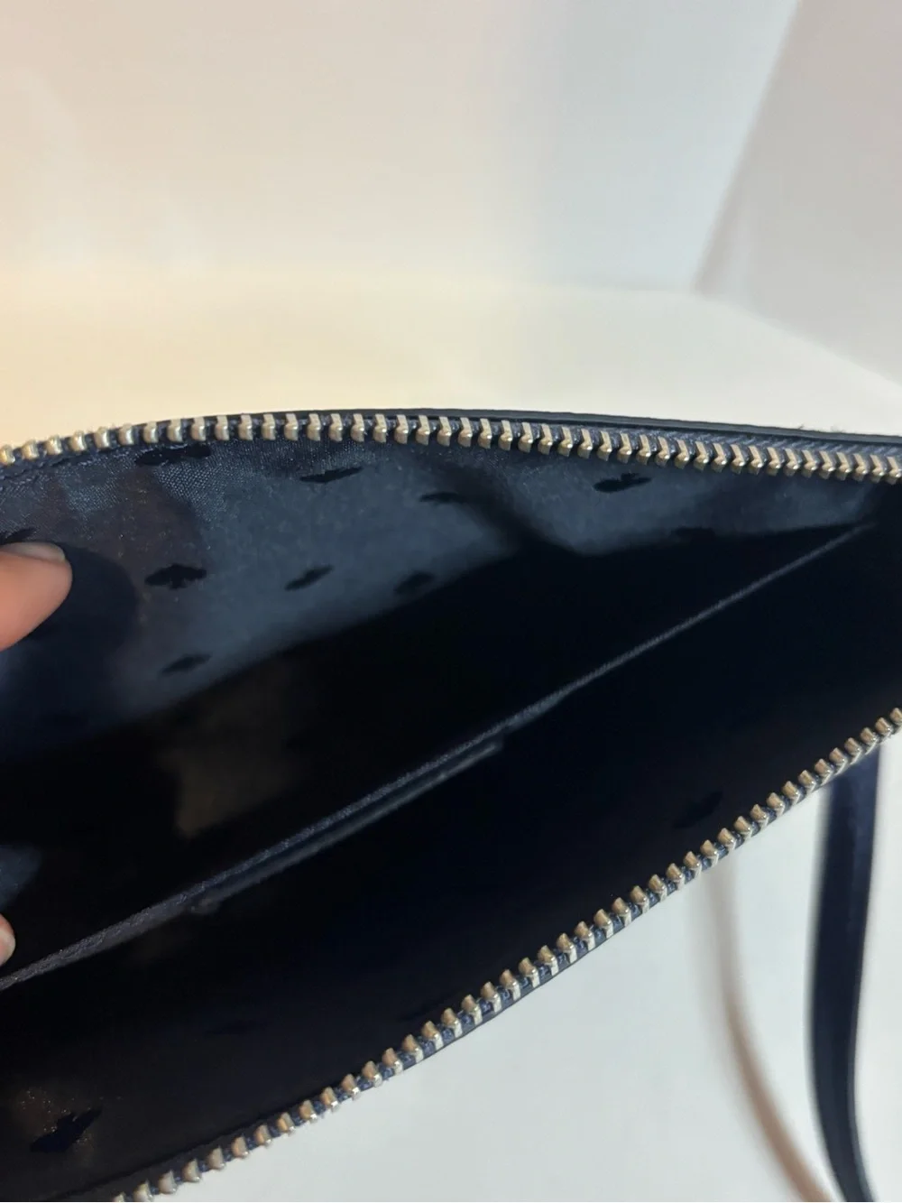 kate spade Navy Glitter and Leather Crossbody